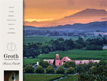 Tablet Screenshot of grothwines.com